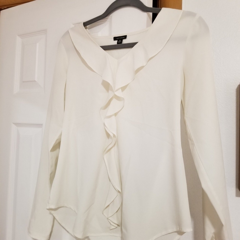 Ann Taylor White Blouse